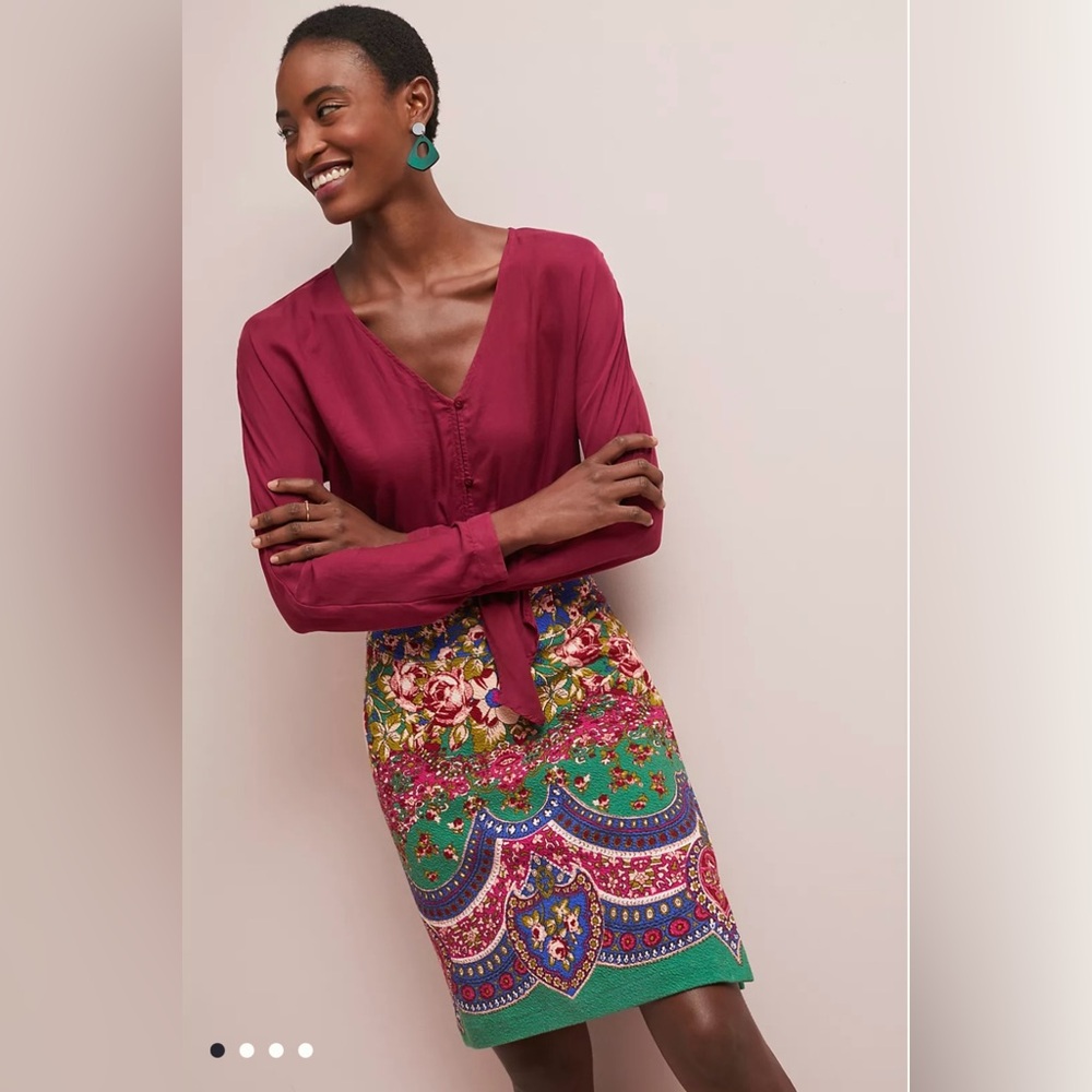 NWT Maeve by Anthropologie Floral Patterned Skirt (0)